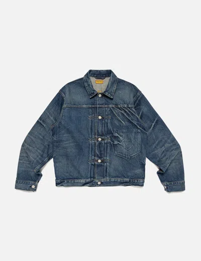 Human Made Denim Work Jacket Future In Blue