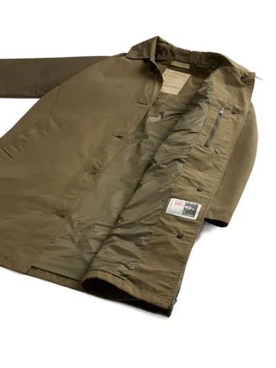 Woolrich Gefütterter Mantel Mit Faux Fur In Green