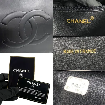 Pre-owned Chanel Black Leather Tote Bag ()