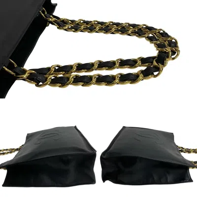 Pre-owned Chanel Black Leather Tote Bag ()