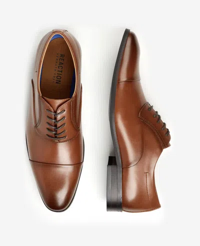 Reaction Kenneth Cole Reaction - Heath Cap Toe Lace Up Oxford Shoe In Brown