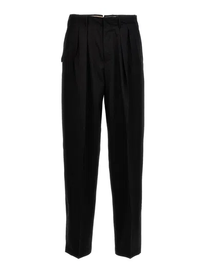 Pt Torino Tailored Pleated Trousers With Pockets In Black