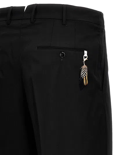 Pt Torino Tailored Pleated Trousers With Pockets In Black