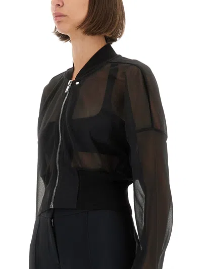 Rick Owens "flight" Jacket In Black