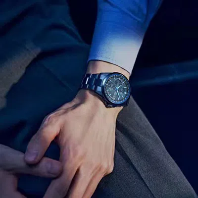 Casio Analog Watch 'black Royal Blue'
