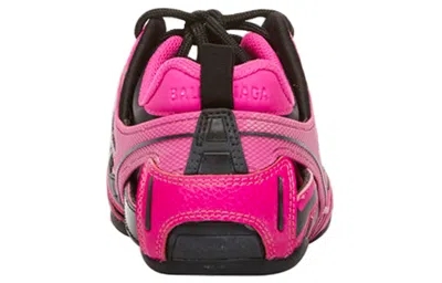 Balenciaga (wmns)  Drive Sneaker 'black Neon Pink' In Multi