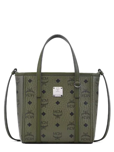 Mcm Mini Toni Visetos-monogram Top-zip Tote Bag