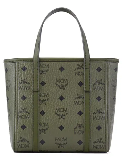 Mcm Mini Toni Visetos-monogram Top-zip Tote Bag