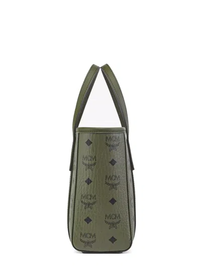 Mcm Mini Toni Visetos-monogram Top-zip Tote Bag