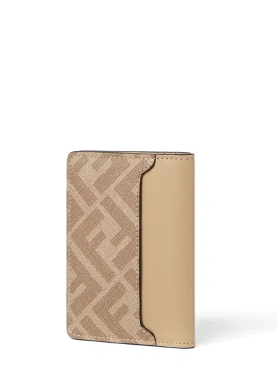 Fendi Square Card Holder Contrast Panel