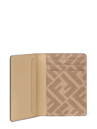 Fendi Square Card Holder Contrast Panel