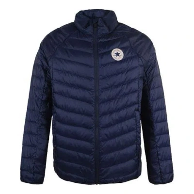 Converse Windproof Down Warm Jacket 'navy' In Blue