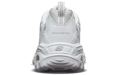 Skechers D'lites 1.0 Low Running Shoes Grey/white In Multi