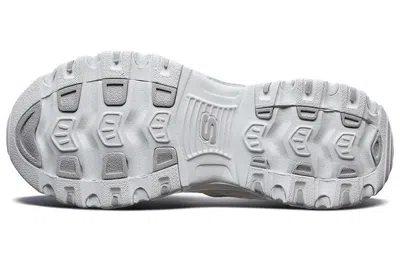 Skechers D'lites 1.0 Low Running Shoes Grey/white In Multi