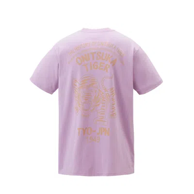 Onitsuka Tiger 3d Graphic Tee 'purple' In Pink
