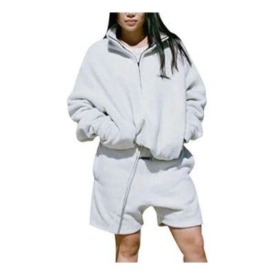 Essentials Fear Of God  Ss20 Polar Fleece Sweat Shorts Cream White