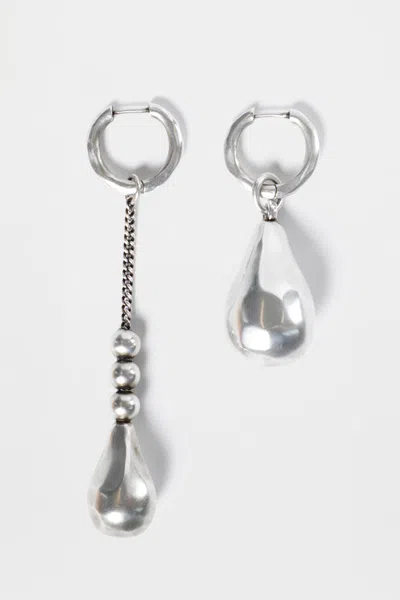 Ann Demeulemeester Nais Pearl Earrings In Gold