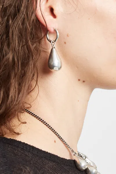 Ann Demeulemeester Nais Pearl Earrings In Gold