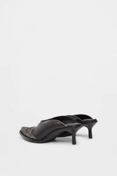 Ann Demeulemeester Beate Western-stitched Mules In Black
