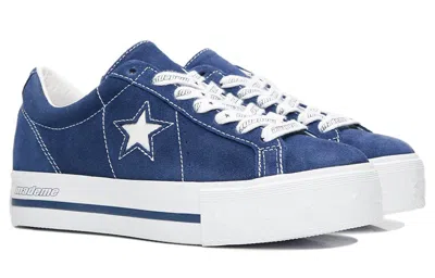 Converse (wmns)  Mademe X One Star Platform Suede Ox 'medieval Blue' In Multi