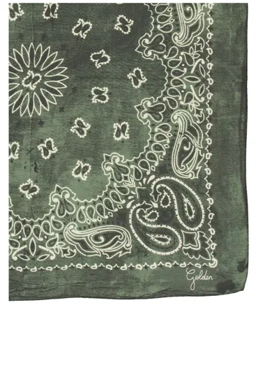 Golden Goose Scarf With Paisley Pattern