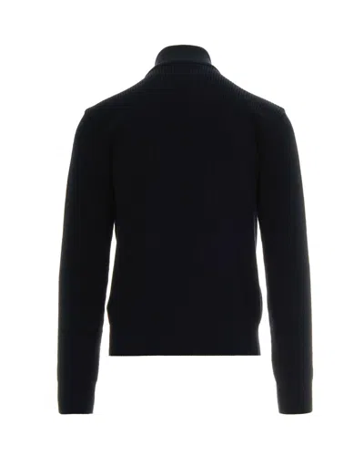 Paul & Shark Cardigan Full Zip Blu In Black