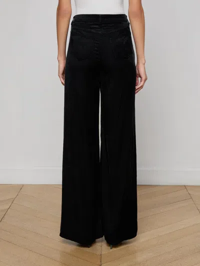 L'agence Quincy H/r Wide Leg In Black