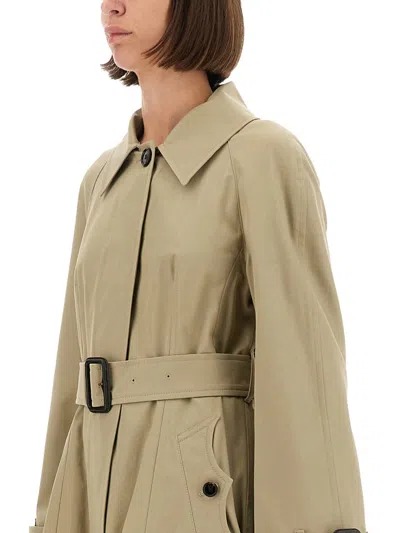 Burberry Trench Coat "ellingham" In Green