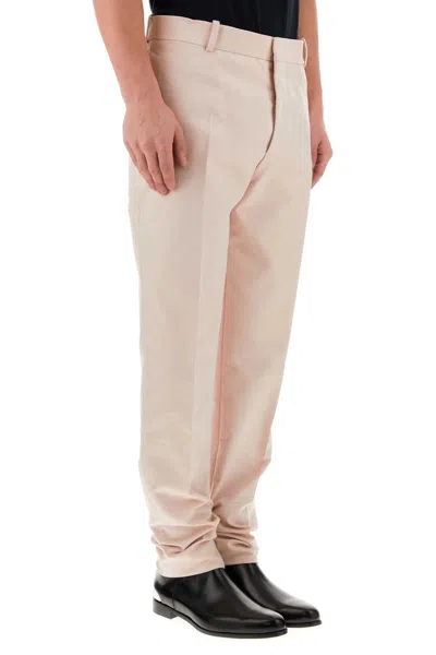 Alexander Mcqueen Delicate Hue Twill Pant In Pink