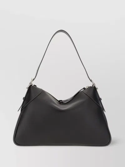 Gucci Gg Emblem Shoulder Bag Medium Size In Black