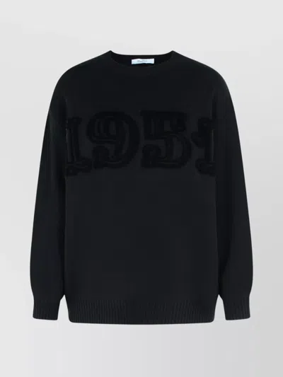 Max Mara Wool And Cashmere Blend Sweater In Black