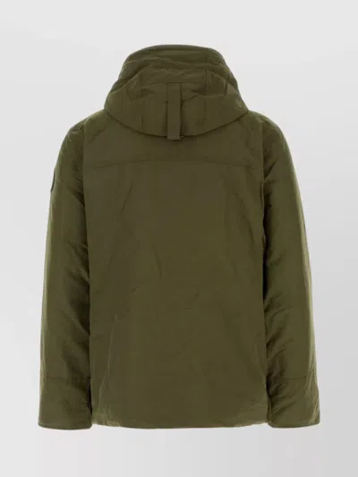 Canada Goose Army Green Cotton Blend Maitland Down Jacket In Green