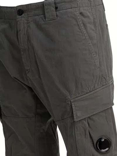 C.p. Company Utility Trousers Featuring Multiple Pockets In Gold