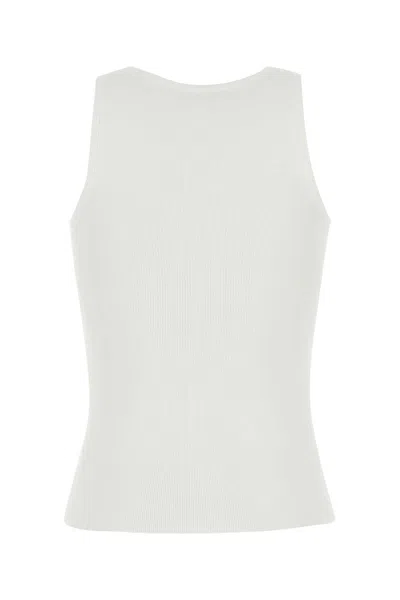 Balenciaga White Nano Bb Tank Top In White