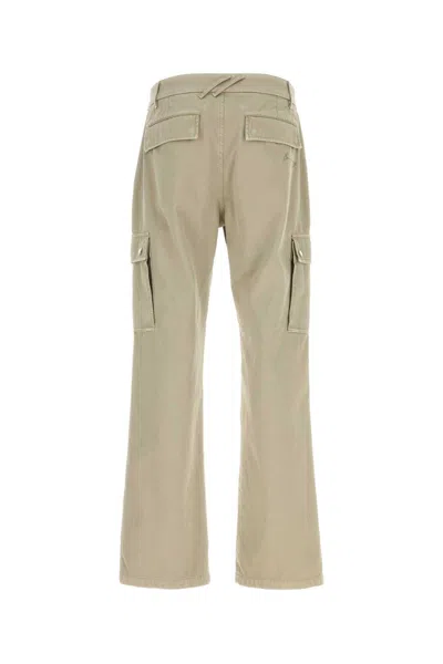 Burberry Straight-leg Garment-dyed Cotton-twill Cargo Trousers In Heron