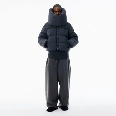 Alexander Wang Graphite Matte Nylon Puffer Jacket