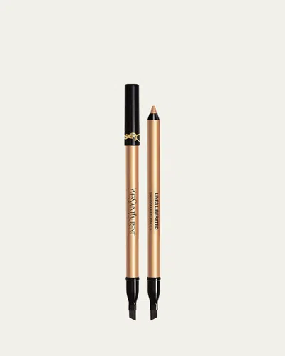 Saint Laurent Lines Liberated Dual-ended Waterproof Eyeliner In Gold