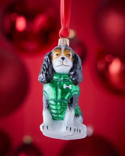 Joy To The World Collectibles Cavalier King Tri-color In Puffer Coat Christmas Ornament In Multi