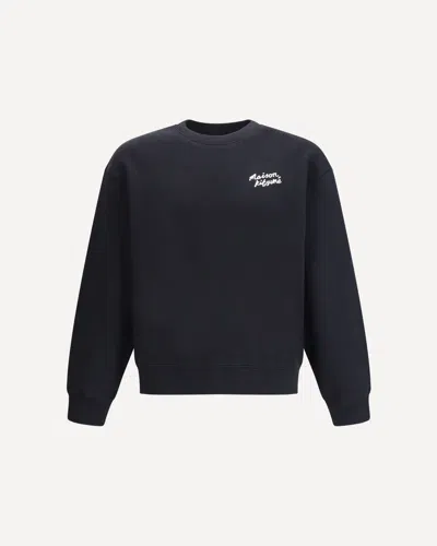 Maison Kitsuné Maison Kitsune Handwriting Comfort Sweatshirt In Black