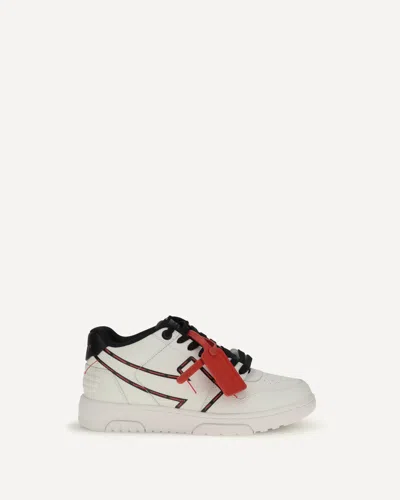 Off-white Stitched Arrow Sneakers In White
