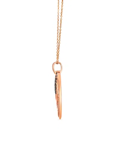 Le Vian Vanilla And Chocolate Diamond Pendant Necklace (0.46 Ct. T.w.) In 14k Strawberry Gold In Gold