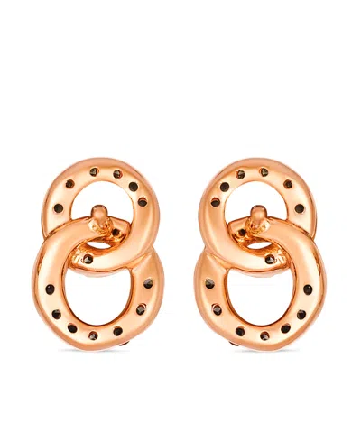 Le Vian Nude Diamond (0.15 Ct. T.w.) And Chocolate Diamond ( 0.24 Ct. T.w.) Earring In 14k Strawberry Gold In Gold