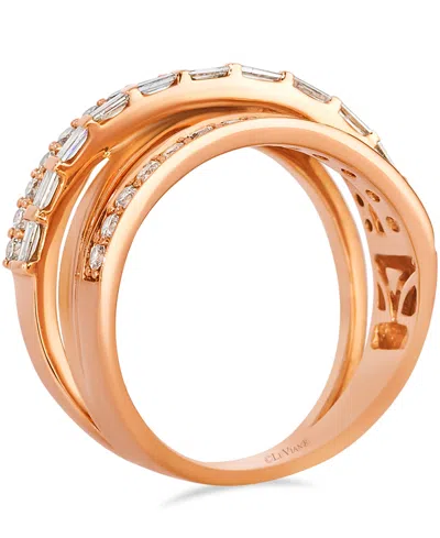 Le Vian Vanilla Diamond (0.19 Ct. T.w.) And Nude Diamond (0.64 Ct. T.w.) Ring In 14k Strawberry Gold In Gold