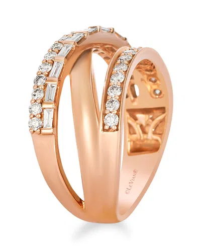 Le Vian Vanilla Diamond (0.19 Ct. T.w.) And Nude Diamond (0.64 Ct. T.w.) Ring In 14k Strawberry Gold In Gold