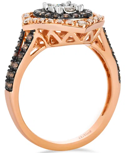 Le Vian Nude And Chocolate Diamond Ring (0.87 Ct. T. W.) In 14k Two Tone Gold In Gold
