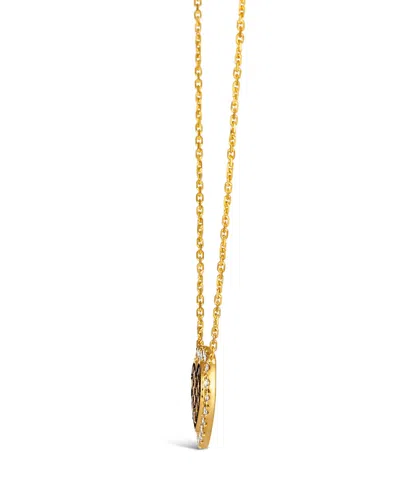 Le Vian Chocolate Diamond (0.34 Ct. T.w.) & Nude Diamond (0.30 Ct Ct. T.w.) Pendant Necklace In 14k Honey Go In Gold