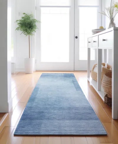 Dalyn Pacifica Washable Pa5 2'3"x7'6" Runner Area Rug In Blue