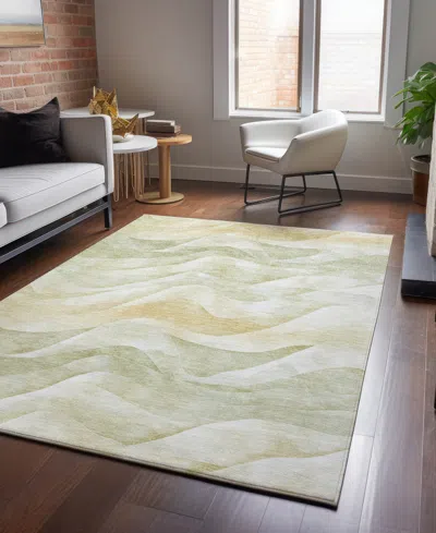 Dalyn Pacifica Washable Pa3 9'x12' Area Rug In Green