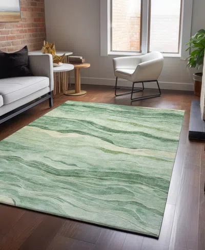 Dalyn Pacifica Washable Pa6 9'x12' Area Rug In Green