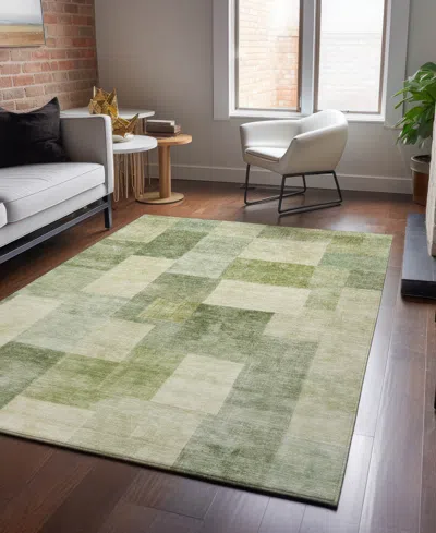 Dalyn Pacifica Washable Pa12 9'x12' Area Rug In Green